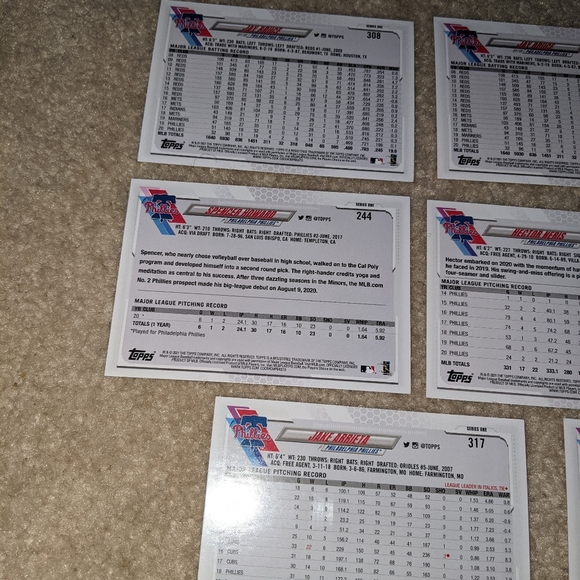 2021 Topps Philadelphia Phillies lot of 8 - Picture 7 of 7
